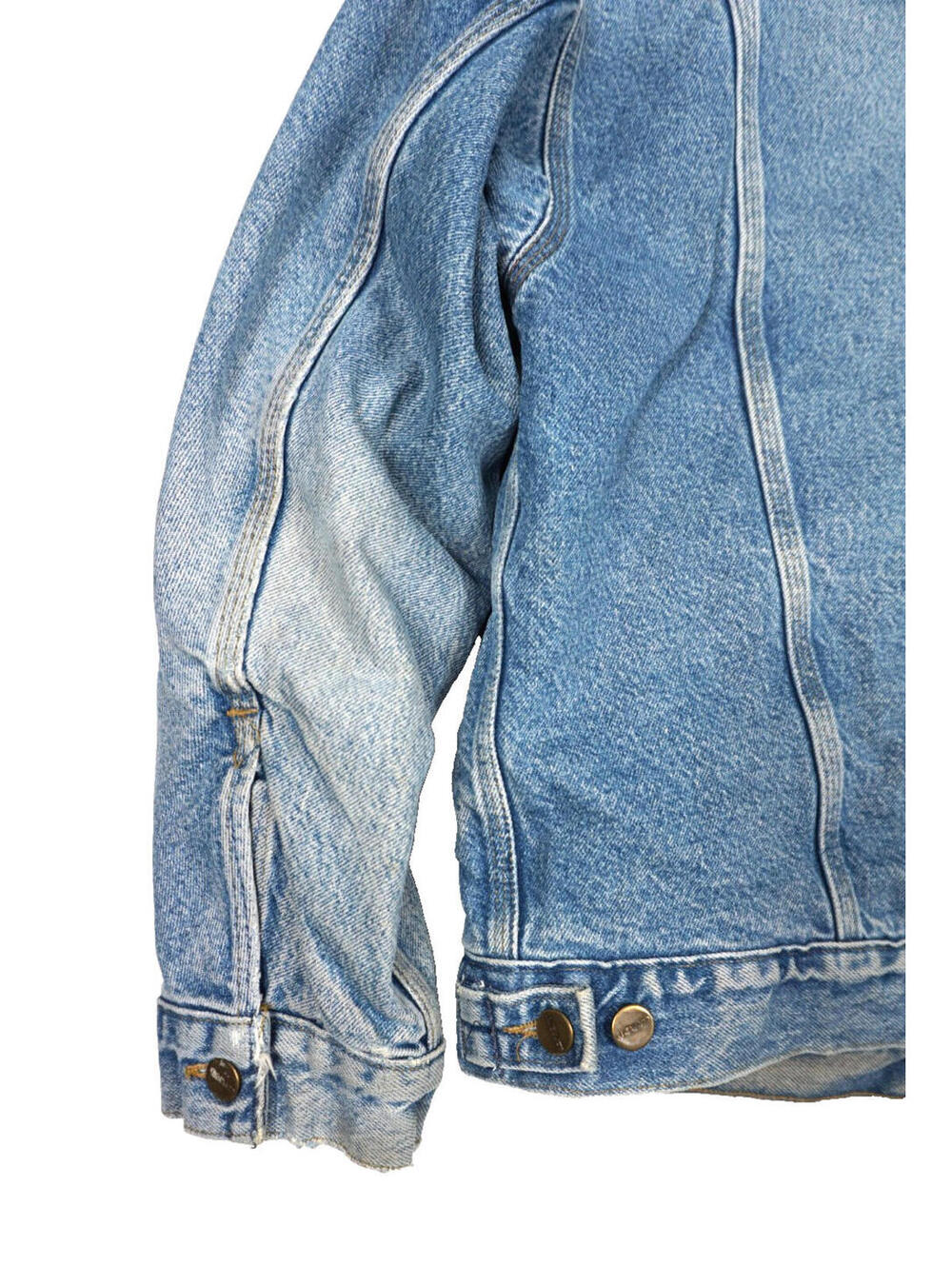 Vintage Carhartt Denim Jacket Mens Large Trucker Distressed Blanket 90s J11DST - Picture 6 of 9